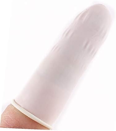 X-DREE 100Pcs Finger Cots Protector Anti Static R-u-bber L-a-tex Finger Cots dispоsаЬle White(Bianco eliminabile delle culle del dito
