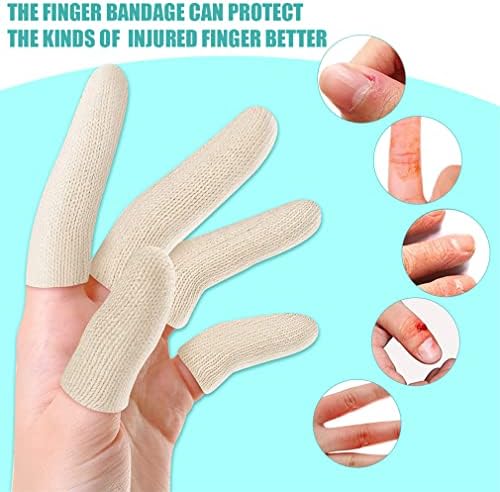 Parmak Bandaj 20 ADET Parmak Karyolası Parmak Koruyucu İlk Yardım Tübüler Bandajlar Parmak Kollu Parmak Burkulmaları Şişme