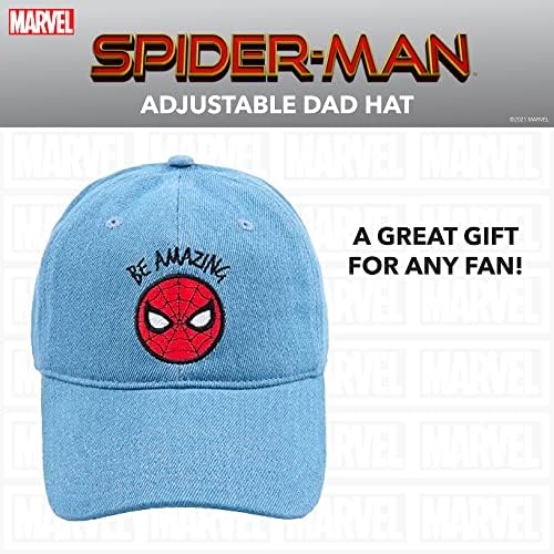 Konsept Bir Marvel Örümcek Adam Pamuk Ayarlanabilir Baba Şapkası, Kot, Bir Boyut