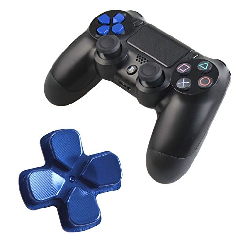 Gametown Yeni Yedek D-PAD Dpad Alüminyum Anahtar Düğmesi PS4 Denetleyici Metal Mavi