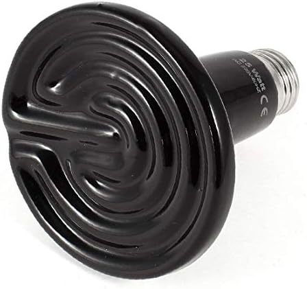 X-DREE Seramik Verici ısıtıcı lamba Ampul Siyah 220VAC 25 W için Pet Sürüngen(Lampadina con riscaldatore içinde ceramica başına lampada