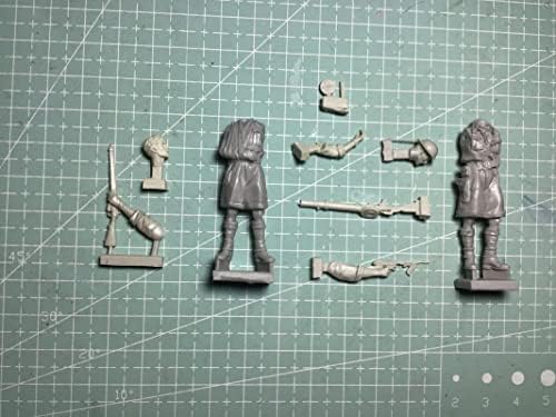 Goodmoel 1/35 İKINCI dünya savaşı Asker Yaralı Reçine Asker model seti (2 Kişi, Araba Yok) / Demonte ve Boyasız Asker Minyatür Kiti