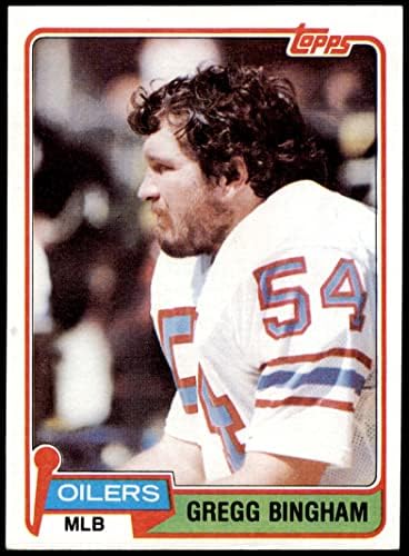 1981 Topps 79 Gregg Bingham Houston Oilers (Futbol Kartı) ESKİ + Oilers Purdue