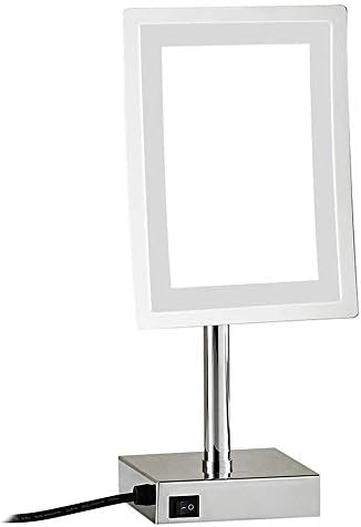 KMMK Makyaj için Özel Ayna, led ışık Masa Üstü makyaj aynası 3X Büyüteç Masa Kozmetik Ayarlanabilir Tezgah makyaj masası aynaları Fişli