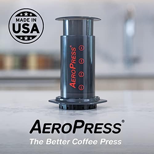 AeroPress Orijinal Kahve Presi-Tam gövdeli, pürüzsüz, zengin, taneciksiz veya acısız kahve. Amerikan, soğuk demleme, latte, espresso