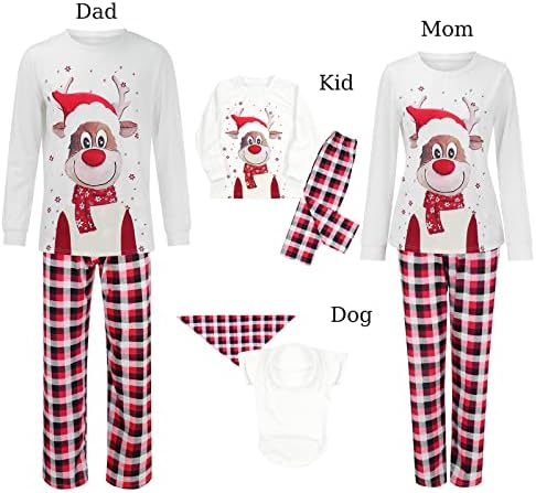 Ayı Pijama Set Aile Aile Noel Pijama Tatil Ev Noel Geyik Elimden Noel Pijama için Aile