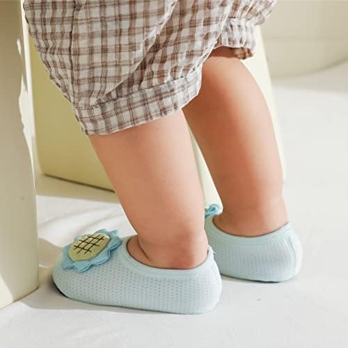 Ayakkabı Çocuklar Kızlar için Kaymaz Yaz Örgü Çorap Alt Yumuşak Ayakkabı ve Bebek Kat Ayakkabı Bebek Yürümeye Başlayan Çorap Kat Çorap
