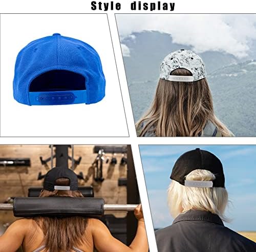 BENECREAT 48 Takım 6 Renk Plastik Snapback Kayış Kapağı, 7 Delik Şapka Yedek Bağlantı Elemanları Toka DIY Snapback Şapka veya Kırık