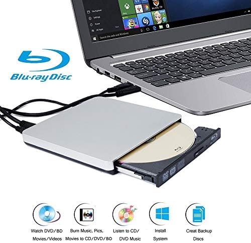 Harici Blu-ray Yazıcı 3D Blu-ray Disk DVD Oynatıcılar, HP Envy Spectre X360 360X360 15 13 15t 13t 2019 2018 2in1 Dönüştürülebilir Dokunmatik