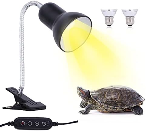 ChaUYI sürüngen ısı lambası kaplumbağa ışık ile 25 W 50 W ampul, Basking lamba için akvaryum ayarlanabilir ışık, ve sıcaklık tutucu