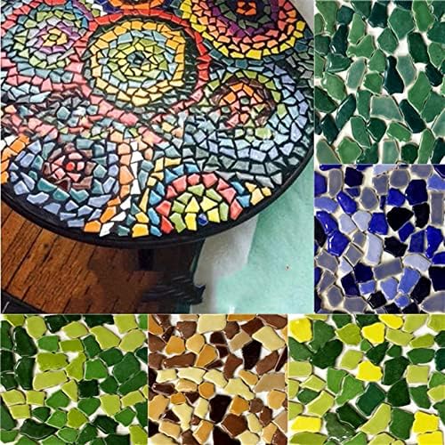 ROYACK Seramik Mozaik Fayans El Sanatları için 200g Düzensiz Seramik Süslemeleri Mozaik, Mozaik Zanaat için Gevşek DIY Hobiler Mozaik