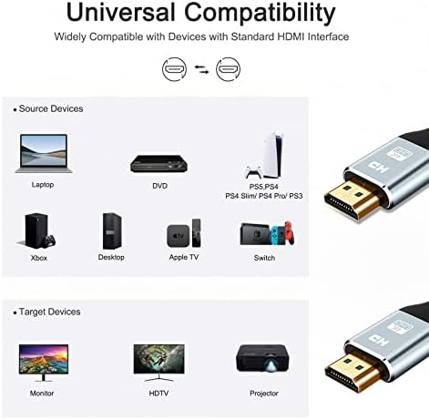 HDMI Kablosu 4 K 100 Ayak,4 K 60HZ Yüksek Hızlı 18 Gbps HDMI 2.0 Kablosu, HDR, HDCP 2.2/1.4, 3D,2160 P, 1080 P 28AWG HDMI Kablosu UHD