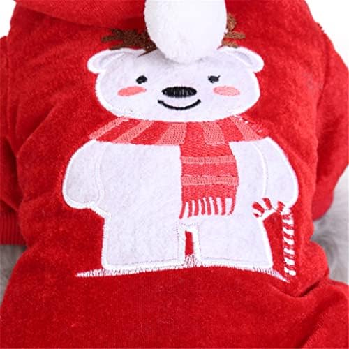 Süslü Sevimli Köpek Kedi Noel Hoodie, Pet Oyuncak Ayı Cosplay Kostüm, Köpek Polar Kıyafetler sıcak Giysiler(M Boyutu)