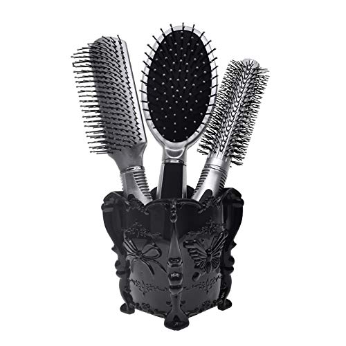 Dolovemk 3 saç fırçası Dolaşık Açıcı Fırçalar Doğrultma ve Yumuşatma Saç + Akrilik Tutucu + Kutu