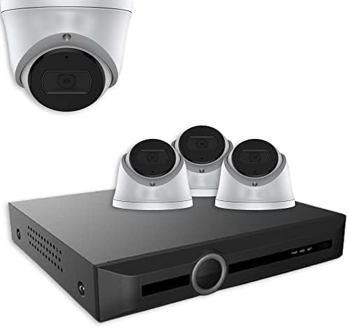 8MP POE CCTV Kamera Sistemleri Dış Mekan, 2 TB Sabit Diskli 4CH NVR Güvenlik Kamera Sistemi, Ev CCTV Sistemi için 4x8 MP 4K POE IP
