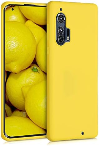 kwmobile TPU Kılıf Motorola Edge Plus/Edge+ ile Uyumlu-Kılıf Yumuşak İnce Pürüzsüz Esnek Koruyucu Telefon Kapağı-Sarı Mat
