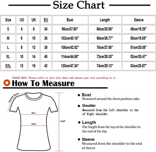 Moda T Shirt Kadın Yağlıboya Tarzı Grafik Baskı Üstleri Yuvarlak Boyun 3/4 Kollu Tee Gömlek Casual Bluzlar