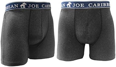 Karayip Joe Erkek 5-Pack Performans Boxer Külot, Serin Kuru Yüksek Streç Spor Boksörler, erkek Baskı İç Çamaşırı