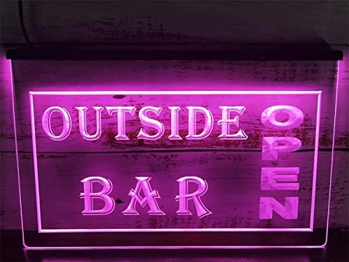 DVTEL açık dış Bar Neon burcu Led modelleme ışık aydınlık harfler tabela akrilik Panel Neon dekoratif ışık, 40x30cm otel restoran Bar