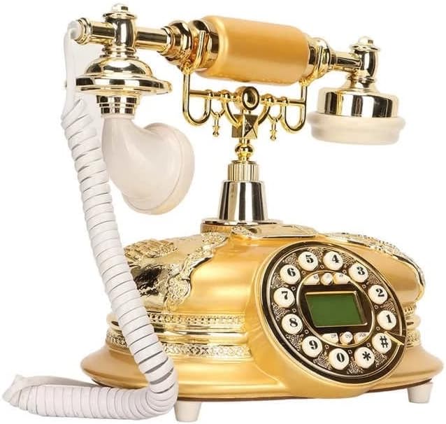 ZSEDP Antika Telefon Kablolu Sabit Ev Telefonları Vintage Klasik Seramik Ev Telefonu Antika Ev Ofis lcd ekran Arayan KİMLİĞİ