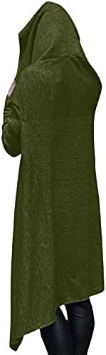 Bayan Uzun Kollu Pelerin Hoodies Büyük Boy Yüksek Düşük Vintage Gotik Tişörtü Kazak Büyük Boy Üst Gömlek Elbise