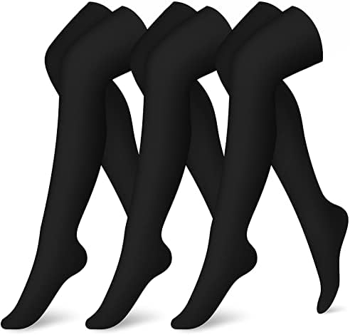 CHARMKİNG varis çorabı (3 Pairs) diz yüksek varis çorabı Kadınlar ve Erkekler için Çorap Koşu, Bisiklet, Atletik
