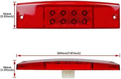 SAUTVS 1 adet Kuyruk Lambası Ranger 570 için, kırmızı LED Arka Fren Stop Lambası Polaris Ranger 400 500 570 800 EFI ORTA BOY Aksesuarları