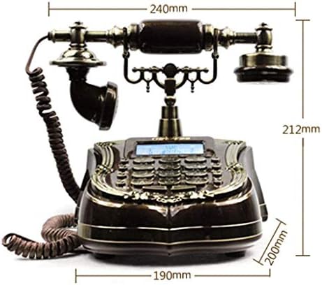 WALNUTA Telefon Retro Vintage Antik Stil Döner Düğme Masa Telefon Telefon Ev Oturma Odası Dekor