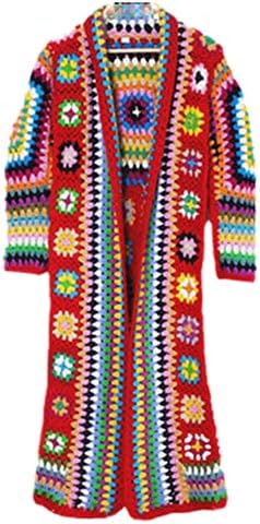Yün ceket kadın artı boyutu gevşek dış giyim uzun kollu Maxi el Yapımı Ulusal Kazak