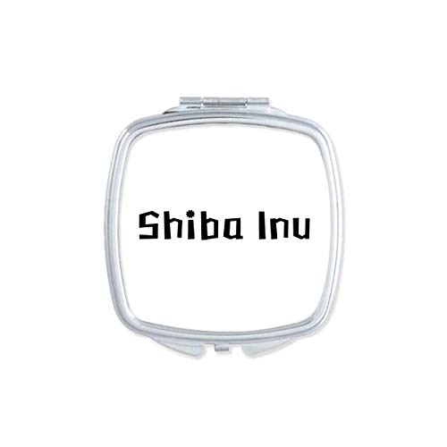 Shiba Inu Art Deco hediye moda ayna taşınabilir kompakt cep makyaj çift taraflı cam