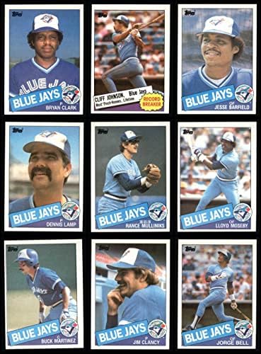 1985 Topps Toronto Mavi Jays Takım Seti Toronto Mavi Jays (Set) NM / MT Mavi Jays