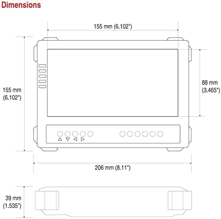 HİKVİSİON DS-TT-X41T 7 TFT Aktif Matris LCD Test Monitörü