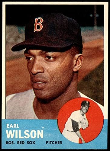 1963 Topps 76 Earl Wilson Boston Red Sox (Beyzbol Kartı) NM / MT Red Sox