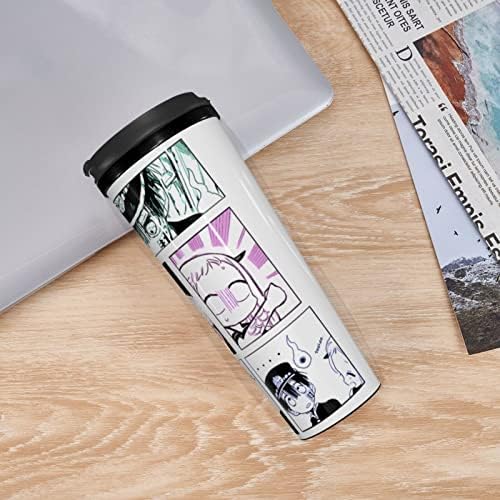 SPLAWN Anime Tuvalet Bağlı Hanako-Kun Bardak Kahve Fincanları Çift Yalıtımlı Kapaklı Buz İçecek Sıcak İçecek