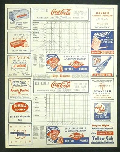 1951 A'nın Şef Bender ve Diğerleri tarafından Tam JSA Mektubu ile İmzalanan Programı - MLB İmzalı Çeşitli Öğeler