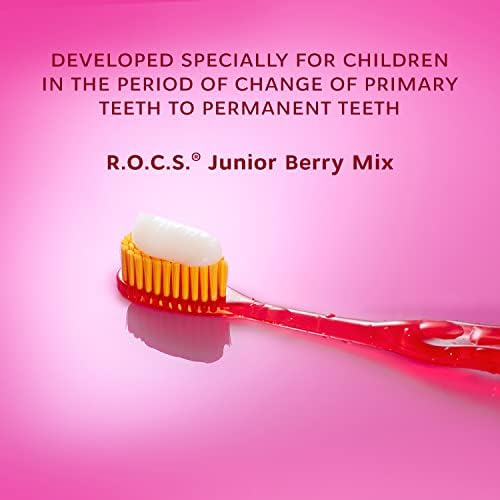 R. O. C. S. Junior Diş Macunu-Emaye Beyazlatıcı Diş Eti Koruması - 6-12 Yaş Arası Çocuklar için-Yutulması Güvenlidir-Doğal, Florür