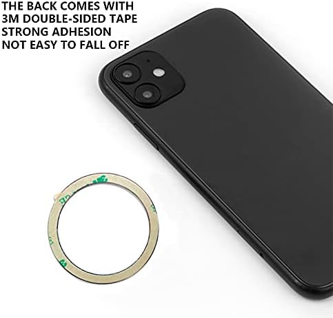 Wannap Manyetik Kablosuz Şarj Cihazı Evrensel Metal Halkalar,iPhone 13/12 Pro/Max/Mini Kılıf ve Samsung Galaxy'de MagSafe Uyumlu Şarj