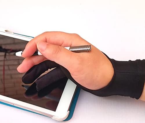 Mobestech Eldiven Tablet Yazma Sağ eldiven parmak kağıt grafik Eldiven: Dizüstü Eskiz için El Monitörü Dijital Eldiven Çizim İzleme