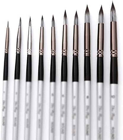 MHYFC 10 Sanat Suluboya Fırçaları Düz Yağ Fırçası boya seti Fırça Kalem Gibi cetvel kalemi Sanat Malzemeleri