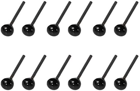 SEWACC peluş oyuncaklar siyah Bebekler Mini Siyah Cam Bebek Gözler: 200 çift bebek Siyah gözler Oyuncak Göz Hayvan Kuklaları Gözler