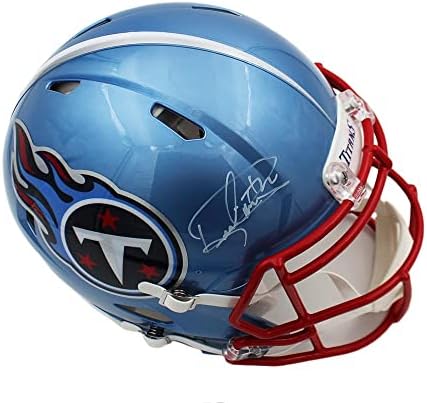Derrick Henry, Tennessee Titans Speed Authentic Flash NFL Kaskını İmzaladı-İmzalı NFL Kaskları