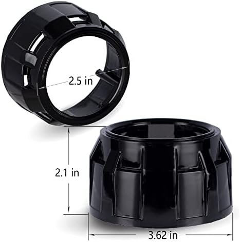 YUFANYA 2.5 İnç Projektör Shrouds Projektör Lens için Evrensel Siyah Maske Healight Lens Kapakları…