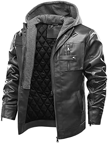 ADSSDQ fermuarlı kapüşonlu kıyafet Erkekler İçin, Plaj Kış Artı Boyutu Ceket Erkek Uzun Kollu Moda Orta Ağırlık Rüzgar Geçirmez Jacket2