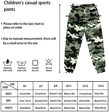 Aoopistc çocuk Sweatpants Erkek Kız için Düzenli Fit Giyim 4-15T Çocuklar Joggers Giysileri Yüksek Belli Aktif Pantolon