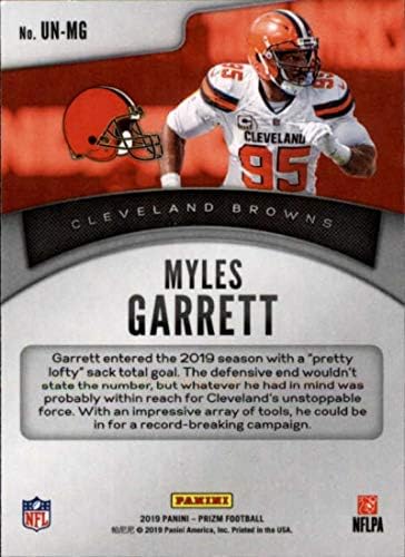 2019 Panini Prizm Durdurulamaz 8 Myles Garrett Cleveland Browns NFL Futbol Ticaret Kartı
