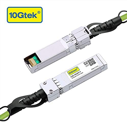 [Yeşil] Renkli 10G SFP + DAC Kablosu - Cisco için Twinax SFP Kablosu SFP-H10GB-CU3M, Meraki MA-CBL-TA-3M, D-Link, Supermicro, Netgear,