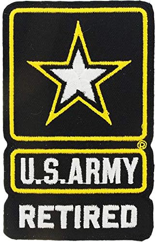 Amerika Birleşik Devletleri Ordusu Veteran Yıldız Logosu İşlemeli Yama, Demir-On Yapıştırıcı ile