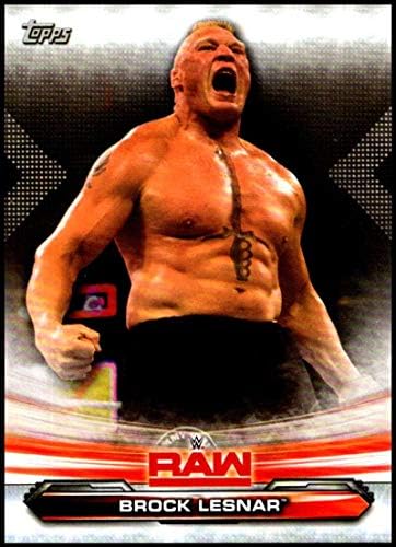 2019 Topps WWE Raw 15 Brock Lesnar Güreş Ticaret Kartı