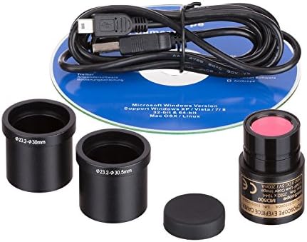 AmScope 5.0 MP USB Hareketsiz ve Canlı Video Mikroskop Görüntüleyici dijital kamera + Kalibrasyon Kiti