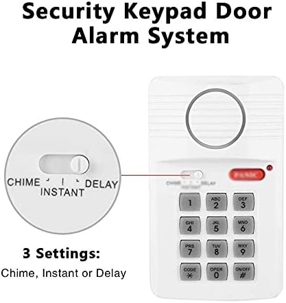 N / A Güvenlik Tuş Takımı kapı alarmı Sistemi 3 Panik Butonu ile Garaj Alarm Sistemleri için Ev Ofis